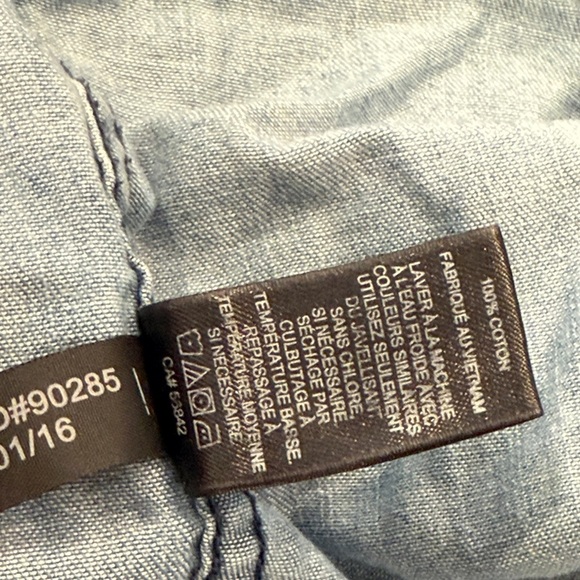 Express Blue Button Down Shirt - Picture 10 of 13